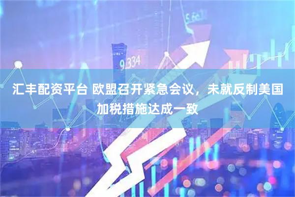 汇丰配资平台 欧盟召开紧急会议，未就反制美国加税措施达成一致